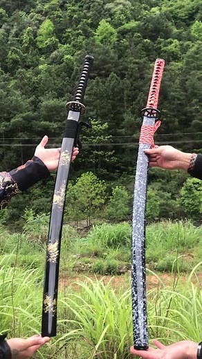 I am a sword maker, please give a name to these two samurai swords#katana #sword