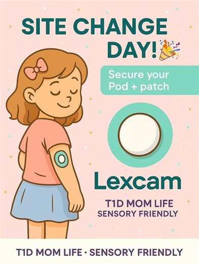 ✨ Dexcom G7 Change Tutorial With Our Favorite Lexcam Patches 💚 LexCam This is how we keep my little one’s sensor protected through showers, sweating, playing, school, dancing, and all the chaos of T1D life. I always: ✔️ Clean the skin ✔️ Use Skin-Tac for extra grip ✔️ Insert the new G7 ✔️ Seal everything with a Lexcam long-wear waterproof patch ✔️ Add a cute sticker for comfort 💛Lexcam patches truly help our sensors last longer, stay secure, and protect her sensitive skin. A MUST for active ki
