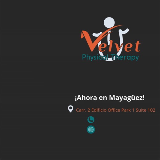 ¡Estamos emocionados de anunciar que el Dr. José Javier Cruz ya está atendiendo pacientes en sus nuevas facilidades en Mayagüez! 🎉 📍 Visítanos en el Edificio Office Park 1, Suite 102. 🕒 Horario: Lunes a Viernes de 7:00 AM a 4:30 PM. 📞 Para citas, llámanos al 787-849-4450 o visita nuestra página web velvetpt.net 🌐 ¡No esperes más para cuidar de tu salud y bienestar! 💪 #VelvetPhysicalTherapy #Mayagüez #terapiafisicamayagüez #Salud #Fisioterapia | Velvet Physical Therapy