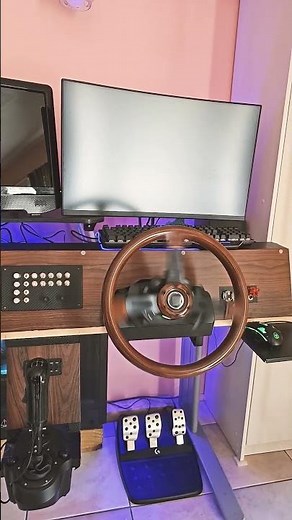 DIY Dashboard with upgraded logitech g923 Wheel and Button Box