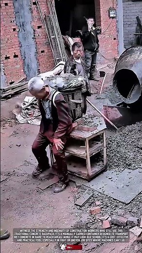 Concrete Backpack: Traditional Yet Brilliant Construction Tool