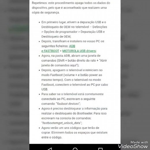 Como Desbloquear bootloader Moto G7