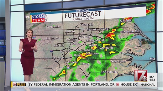 Cloudy and warm Friday, showers and storms Saturday for central NC