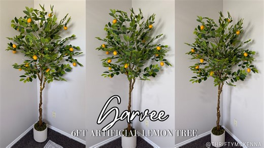 Watch Garvee home 6FT Artificial Lemon Tree Indoor on Amazon Live