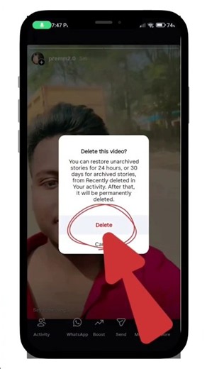 Instagram Story Delete Kaise Kare 😱 (2026) || How To Delete Instagram Story ? #shorts #viral