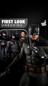 Today's First Look takes us back to the Batman v Superman: Dawn of Justice movie. 🦇 We're unboxing the Batman (2.0) (Deluxe Version) Sixth Scale Figure by Hot Toys! Hot Toys #DC #Batman #BruceWayne #BatmanVsSuperman #Unboxing #ToyPhotography | Sideshow Collectibles