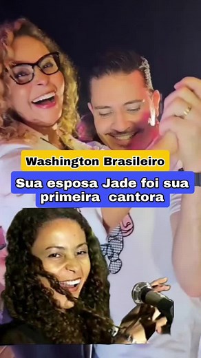 Washington Brasileiro, Jade a sua esposa foi a sua primeira cantora. #Washingtonbrasileiro #washingtonejade #geonysxavieroficial #forró #geonysxaver