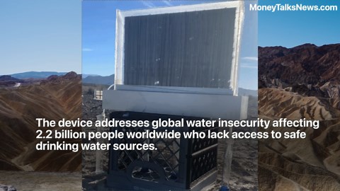 Atmospheric Water Harvester Produces Drinking Water From Thin Air
