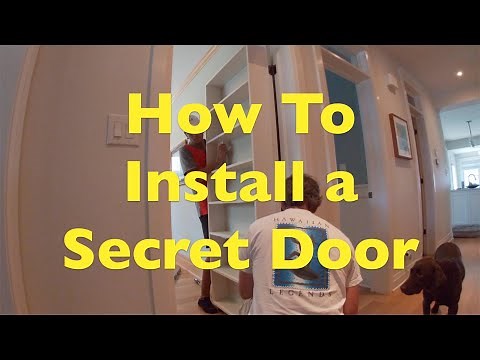 How to Install/Hang a Secret Door (bookcase door)