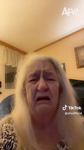 This filter is turning her frown upside down 😂 #afv