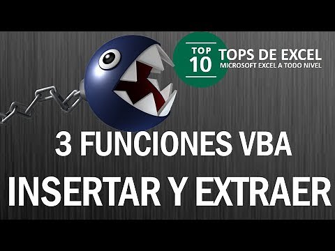 3 Funciones VBA para insertar y extraer caracteres | Tops de Excel