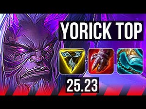 YORICK vs GAREN (TOP) | 600+ games | KR Master | 25.23