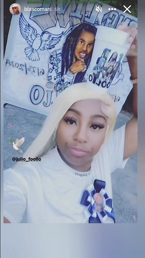 Foolio Girlfriend Blanco Mani Drinking "Don Julio" At His Funeral & Got His Picture On The Cups