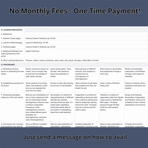 📣 Teacher ka ba? Gawing mas madali ang paggawa ng lesson preparation mo! Introducing TudloAI — ang AI-powered teaching assistant para sa mga guro ng Pilipinas. Gamit ang TudloAI, madali ka nang makakagawa ng: ✔️ Daily Lesson Logs (DLLs) para sa buong linggo ✔️ Lesson Plans gamit ang 4As, 5As, 5Es, 7Es, at MATATAG format ✔️ PowerPoint presentations na may kasamang Teacher’s Notes ✅ No monthly fees ✅ No account needed ✅ One-time payment lang, lifetime use na ✅ Compatible sa Windows PC at laptop H