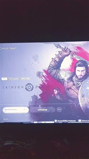 crimson desert pre download on the base PS5 console the wait is almost over! 🔥😁