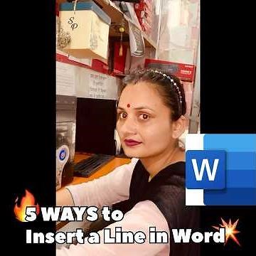 5 WAYS to Insert a Line in Word #ytshorts #ytshort #yt #msword #windows #excel #viralvideo #tricks