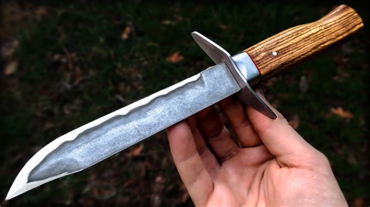 I forged a knife from a WW2 tank track 🔥