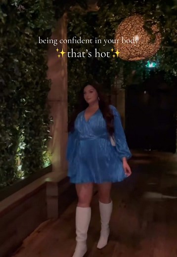 confidence is hot #bodypositivity #confidence #plussizestyle #plussizefashion #curvystyle #size16 #plussizetiktok #selflovejourney