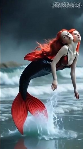The Enchanting Two-Headed Mermaid’s Mysterious Dive! 🌊🔥🐠