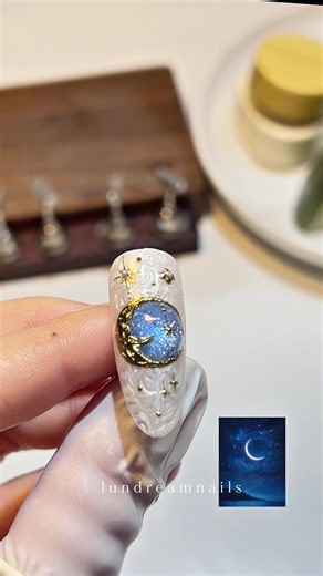 Galaxy & Tiny Star Nail Art: Mini Starry Nails Tutorial