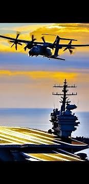 E-2D Hawkeye Aircraft Carrier Flight Deck Launch