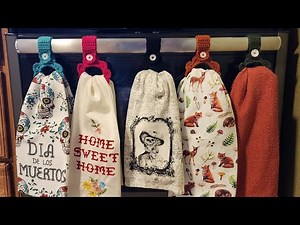 Easy Crochet Kitchen Towel Hanger/Crochet Towel Hanger/Quick and Easy Crochet Towel Topper