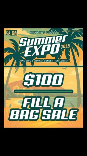 Hawaii's Finest Clothing on Instagram: "You got it right, Fill a Bag for $100!! Visit us for our last day of our Summer Expo at Hawaii Convention Center. Get in line now 酪 #HIFinest"