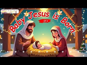🎄Christmas Song for Kids Born in Bethlehem | Baby Jesus in the Manger