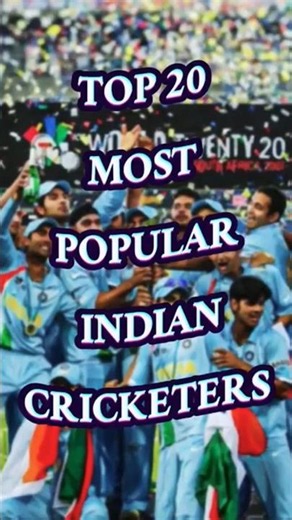 TOP20 MOST POPULAR INDIAN CRICKETER❤️ #cricket#msdhoni#bcci#shorts#viratkohli