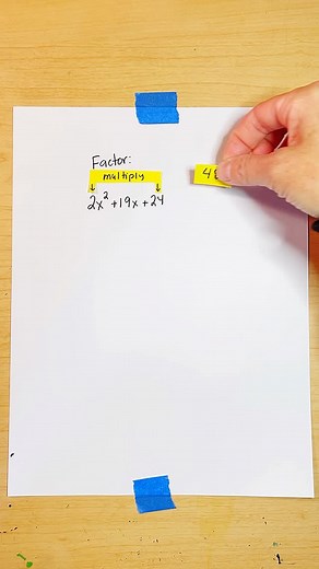 Scaffolded Math and Science on Instagram: "Factoring a quadratic with the AC method #quadratics #algebra #mathvideos #factoring"