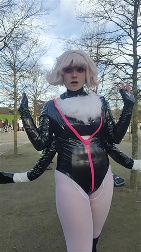 Angel Dust at #megaconlive last weekend! #hazbinhotel #angeldust #cosplay #hazbinhotelangeldust