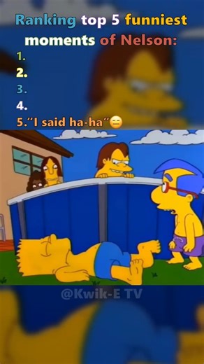 Ranking Top 5 Most Hilarious moments of Nelson Muntz! #thesimpsons