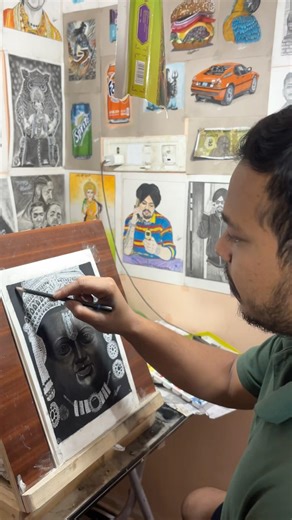 Jai shree Ram 🙏🚩| Ram bhagwan ki drawing step by step #shorts