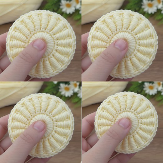 296K views · 4.2K reactions | Wow !! Beginner-Friendly Puffy Round Crochet Pattern #crochet #knitting #crochetmotif | Aslı ile sanatsal tasarımlar | Facebook