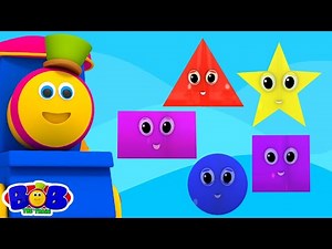 Learn Colors with Shapes, Bob The Train and Preschool Rhymes for Kids