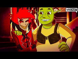 Shrek VISITS the Hazbin Hotel in VRChat