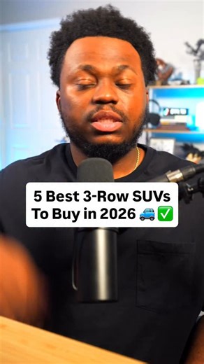 5 Best 3-Row SUVs To Buy in 2026 🚙✅ If you want a 3 row or third row SUV that’s reliable, holds value, and won’t turn into a headache after the warranty ends…these are the smart picks based on data from 2024–2025 📈 Comment “BANK” or click the link in my bio for my top high-yield savings account picks 🏦 #carshopping #carbuying #carfinance #personalfinance #suvs | Garner Ted