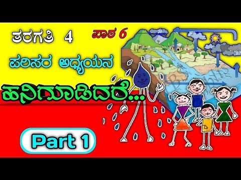 ಹನಿಗೂಡಿದರೆ | Hanigudidare | 4th standard EVS | lesson 6 | EVS | EACH DROP EVS |