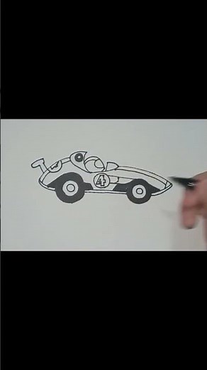 Como desenhar um Carro de Corrida de forma fácil! #carros #car #cars #drawing #drawingtutorial #art