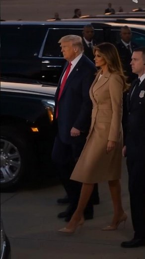 Donald Trump & Melania Arrive at US Airport ✈️ | Luxury Arrival Scene 🇺🇸