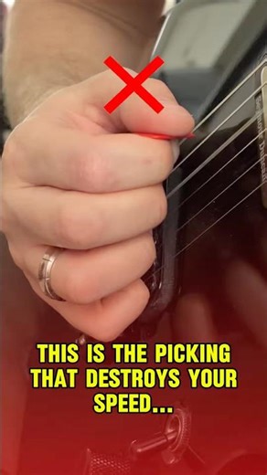 This picking motion destroys your speed