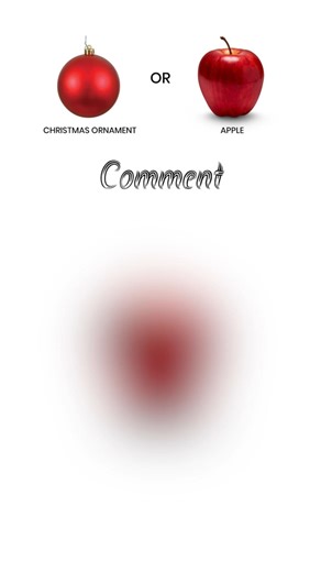 Apple 🍎 + Christmas Ornament 🎄 | Guess What’s Hidden? 🤔 #Shorts