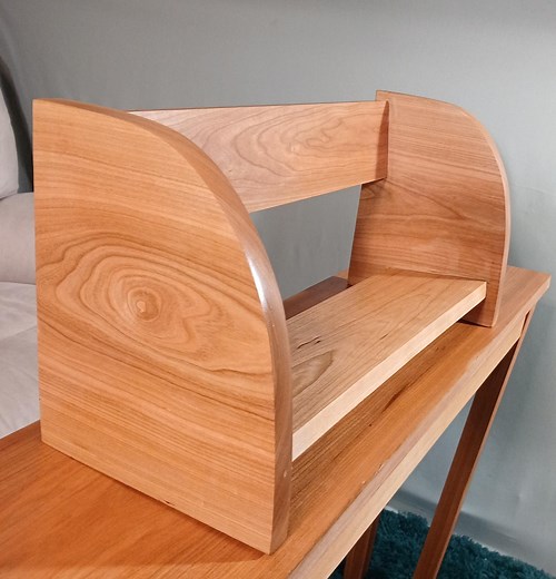 Solid Cherry Wood Bookshelf - Etsy