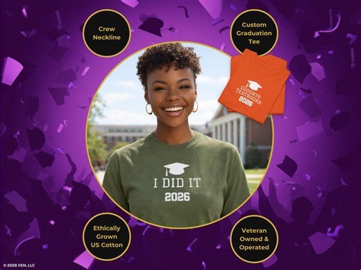 Graphic Class of 2026 T-shirt Gift | Soft Cotton Tee, Custom Text and Printed Graduate Design - Etsy