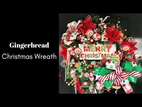 How to Make a Gingerbread Wreath - DIY Christmas Wreaths