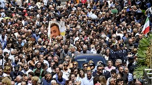 Widow of Italian police officer bids painful goodbye as US teens charged in his death declared 'dangerous' by judge