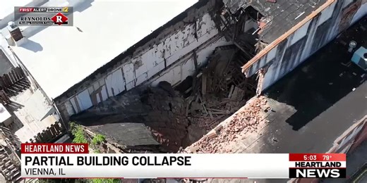 Partial building collapse causes evacuations of neighboring buildings