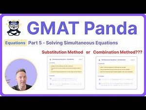 GMAT Equations | Substitution and Combination