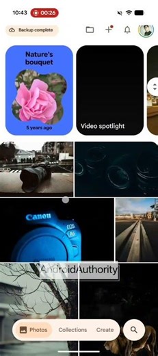 Google Photos - Photos main view with and without date labels