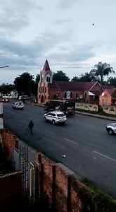 This video is doing the rounds on a few WhatsApp groups. To provide context, at around 6am this morning, Mi7 National Group was made aware of a group of protesters attempting to barricade a road in the Pietermaritzburg CBD, throwing bottles and other items at the police. Mi7 National Group teams responded, and assisted police disperse the crowd. | Mi7 National Group